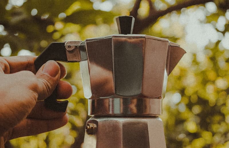 Exemplo visual do método Cafeteira Italiana
